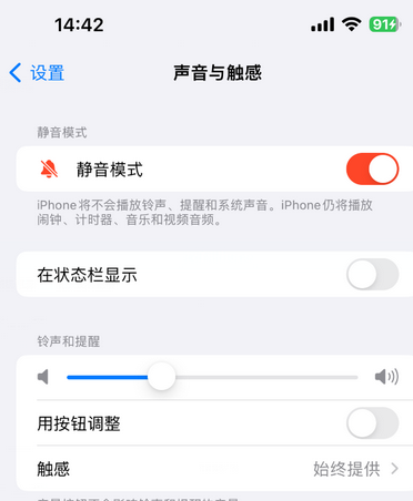 兴宁苹果15Pro维修网点分享iPhone15Pro系列机型中隐藏静音图标 